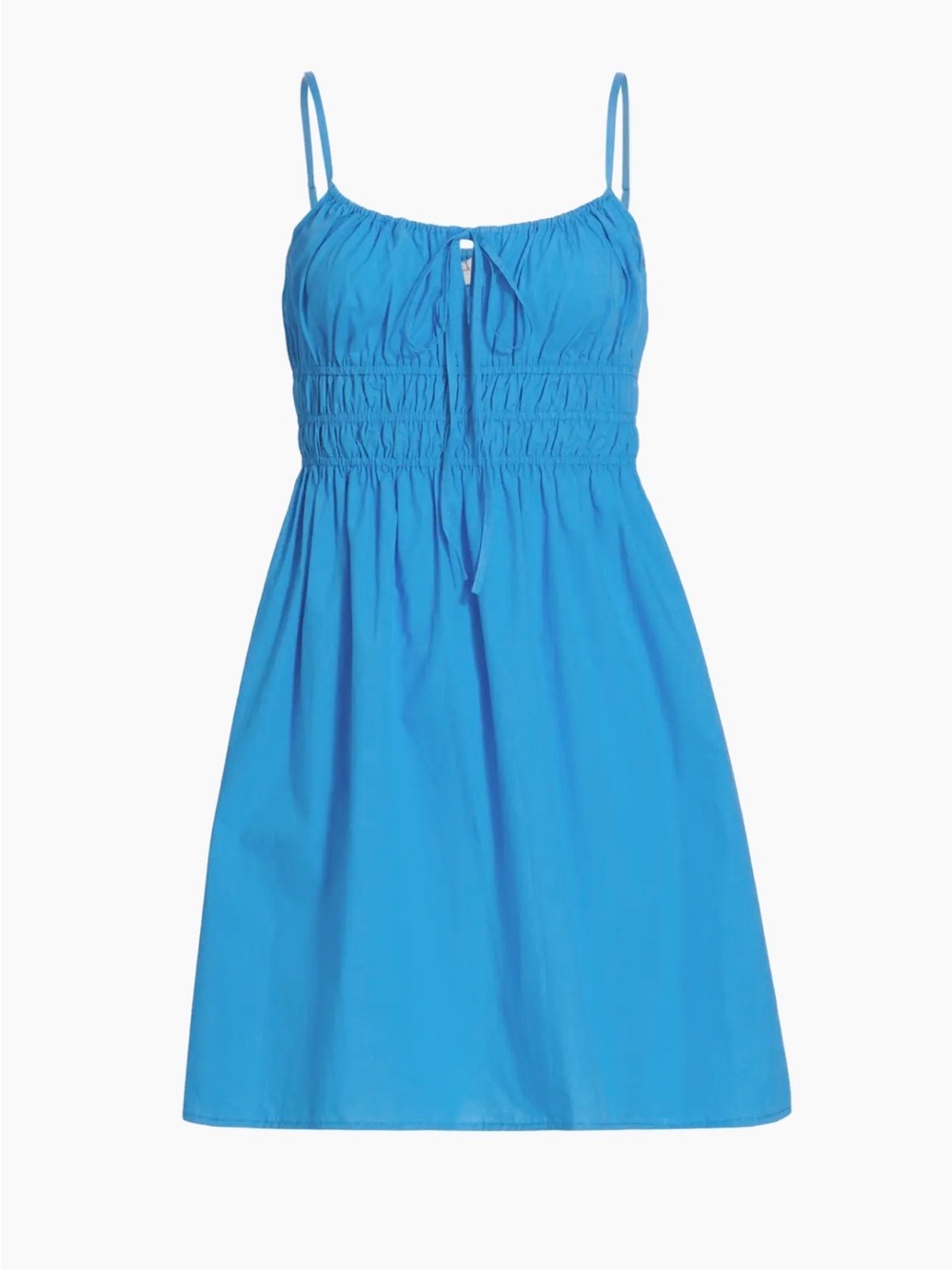 Rails Miriam Smocked Minidress Blue Size Small